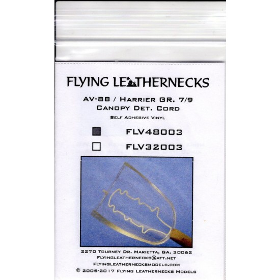 1/48 AV-8B Canopy Det Cord for Hasegawa kits