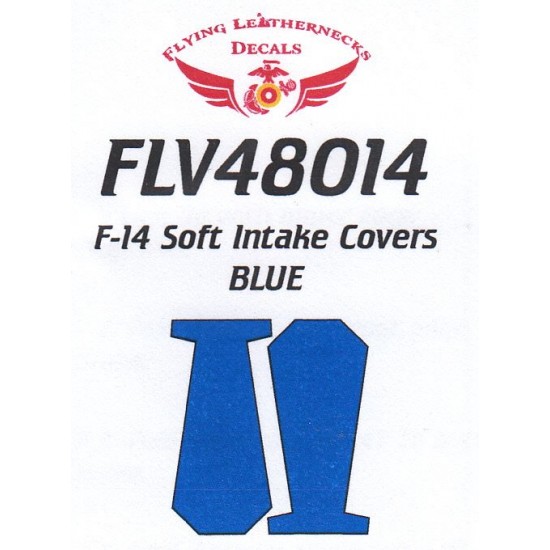 1/48 F-14 Intake Covers - Blue