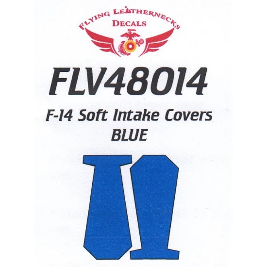 1/48 F-14 Intake Covers - Blue
