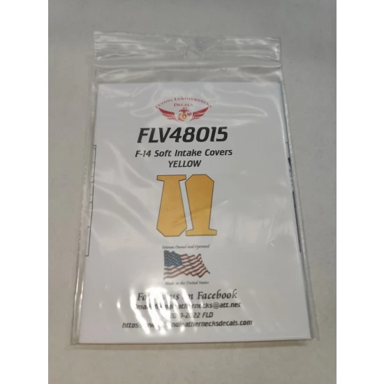 1/48 F-14 Intake Covers - Yellow