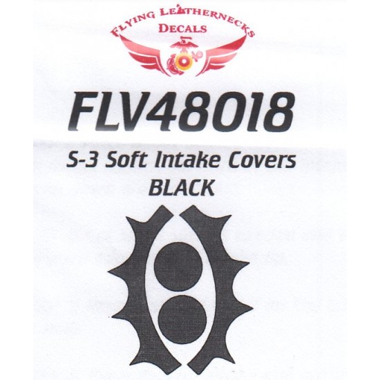 1/48 S-3 Intake Covers - Black