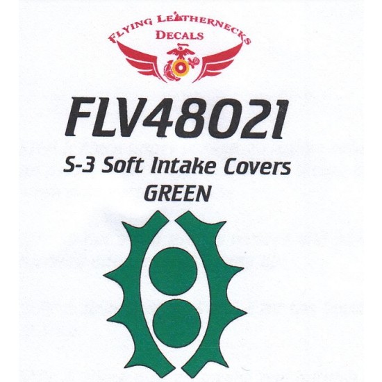 1/48 S-3 Intake Covers - Green