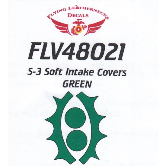 1/48 S-3 Intake Covers - Green