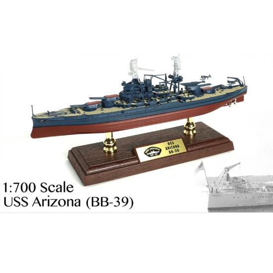 1/700 USS Arizona (BB-39) Pennsylvania-class Battleship, Pearl Harbour 1941