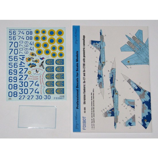 1/48 Ukrainian Su-27 and Su-27UB with Geometric Camouflage Decals