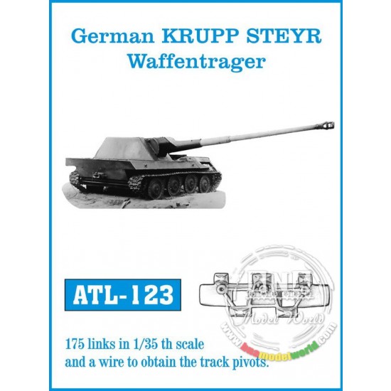 Metal Tracks for 1/35 German Krupp Steyr Waffentrager (175 links)