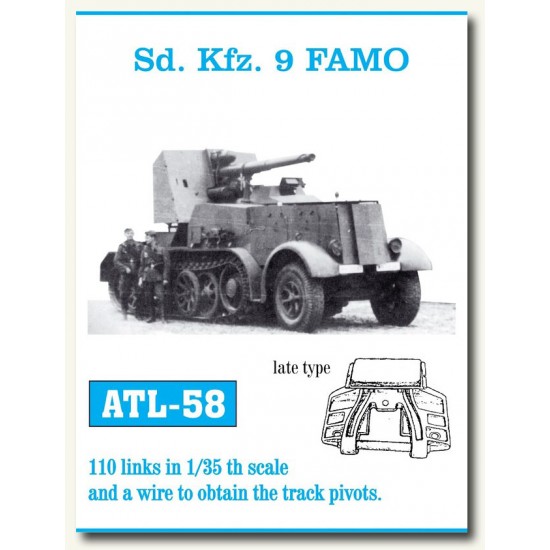 Metal Tracks for 1/35 German SdKfz.9 Famo (Late Type) (110 links)