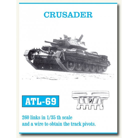 Metal Tracks for 1/35 British Crusader Tank (260 links)