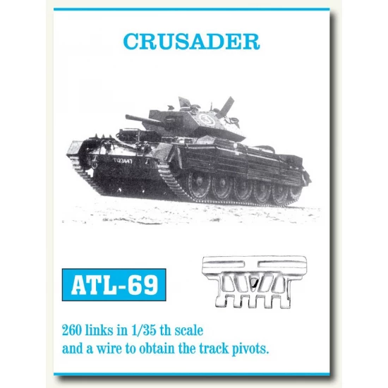 Metal Tracks for 1/35 British Crusader Tank (260 links)