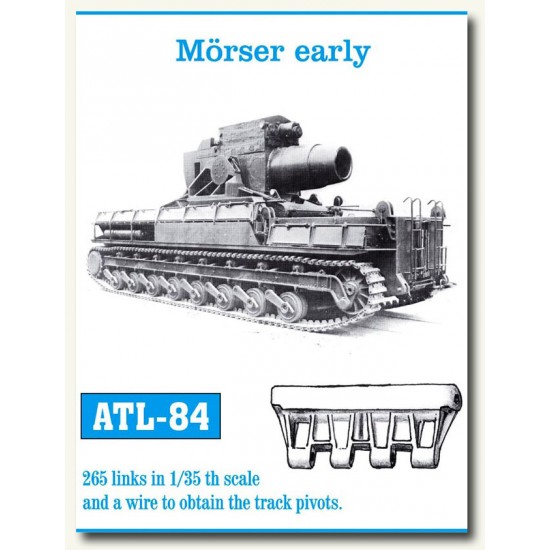 Metal Tracks for 1/35 Morser Karl-Gerat Early (265 links)