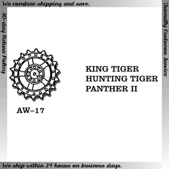 1/35 Metal Wheels for King Tiger / Hunting Tiger / Panther II