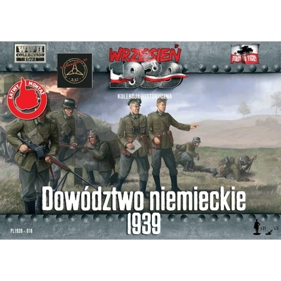 1/72 German Headquaters - Command (21 figures)