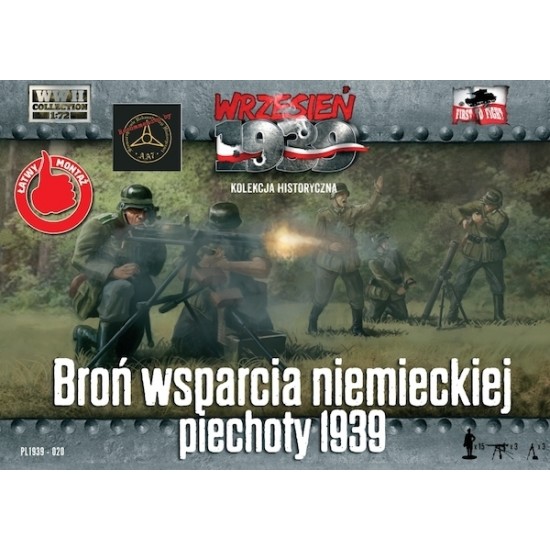 1/72 German infantry Support Weapons (15 figures w/weapons)
