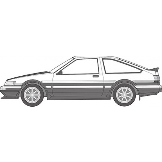 1/24 Toyoya Hachiroku AE86 Levin with Carbon Hood Decal 