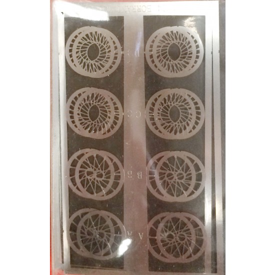 1/24 15inch Borrani Wire Wheels & Aluminum Rims Set
