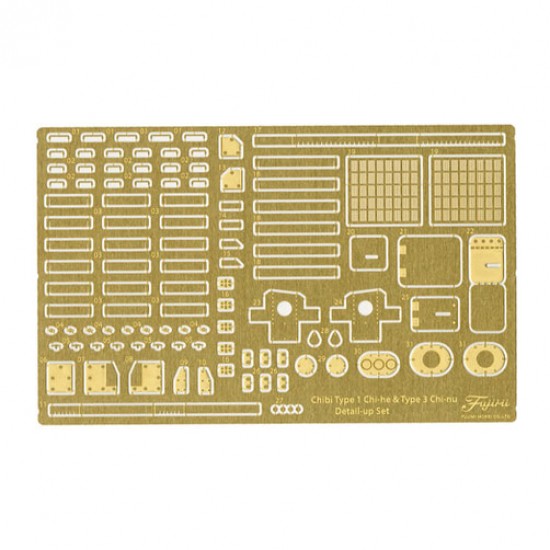Q-style Chibimaru Genuine Photoetched Parts for Type3 Chi-Nu Type1 Chi-He (QTM G-UP No.4)