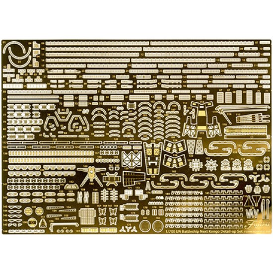 1/700 Ship NEXT Japanese Navy Battleship Kongo Genuine Etching Parts