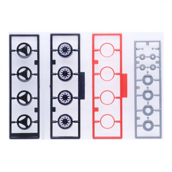 1/24 BBS 17inch Wheels & Tyres Set