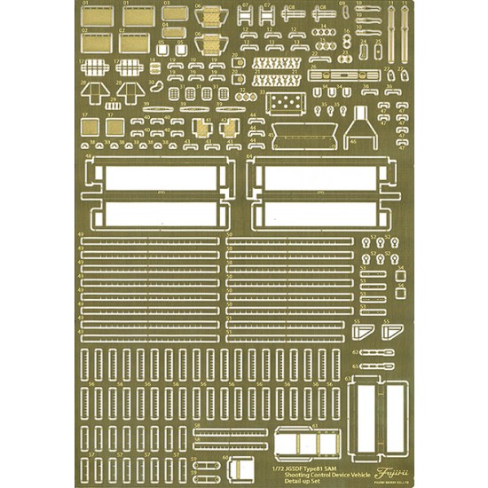 1/72 JGSDF Type 81 SAM Fire Control System/Launcher Genuine Etching Parts