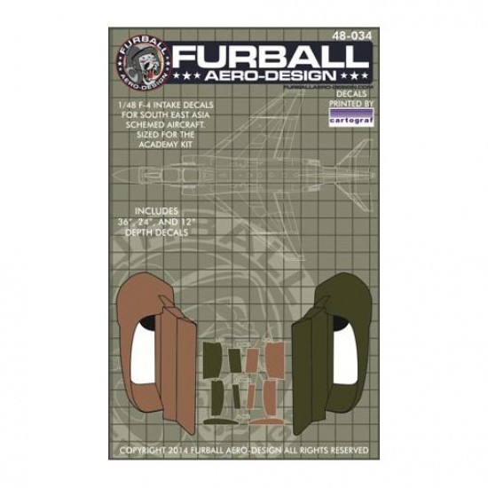 1/48 F-4 Intake Trunking #South East Asia Phantoms Decals for Academy kits