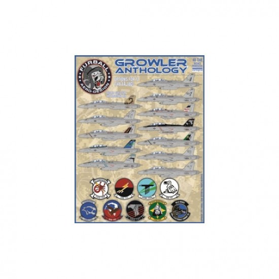1/48 Boeing EA-18G Growler Anthology Decals for Hasegawa kit