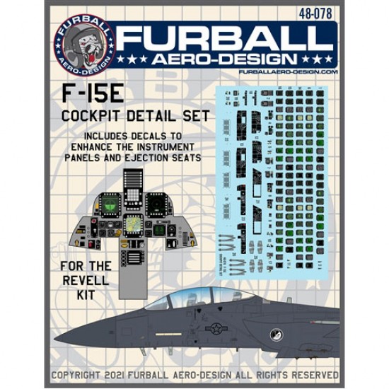 1/48 F-15E Cockpit Detail Set for Revell kits