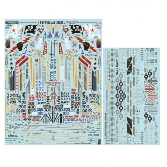 Decals for 1/48 Air Wing All-Stars Super Hornets PT IV