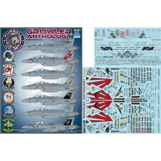 Decals for 1/48 Boeing EA-18G Growler Anthology PART IV
