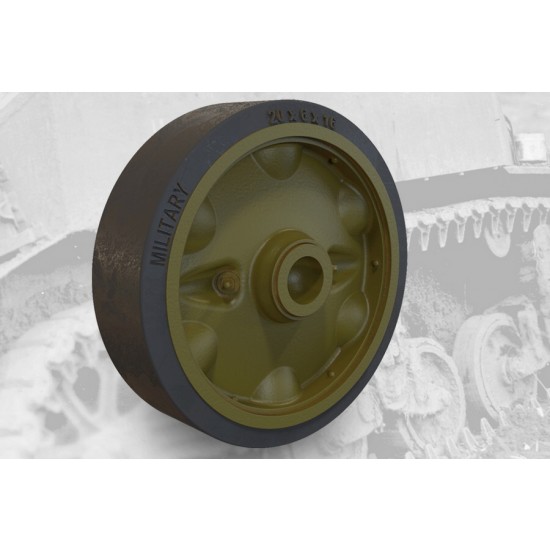 1/35 US Light Tank M5A1/M8 HMC Stamped Road Wheels Set A