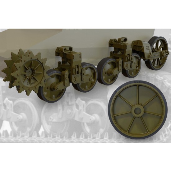1/35 US Light Tank M5A1 (Late)/M8 HMC (Late) Suspension Set