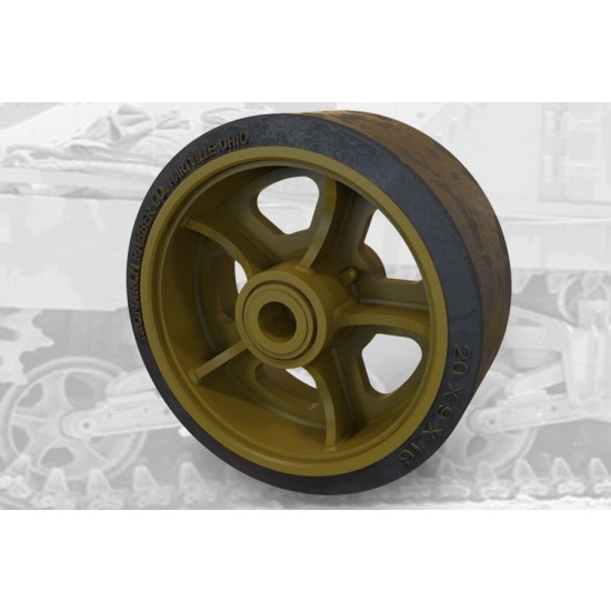 1/35 US Tank M3 Lee/M4 Sherman Vvss "Open Spoke" Road Wheels (D38501) Set