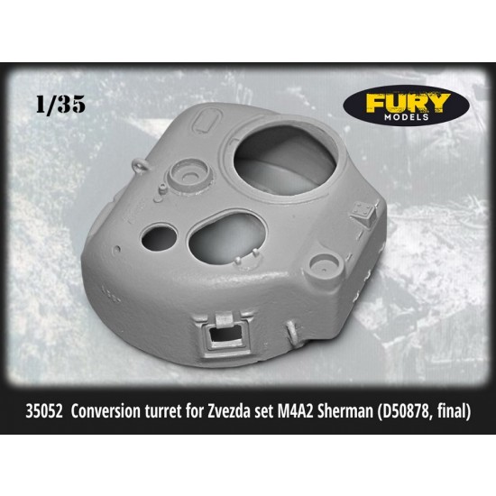 1/35 US M4A2 Sherman Conversion Turret (D50878, final) Late Types for Zvezda kits