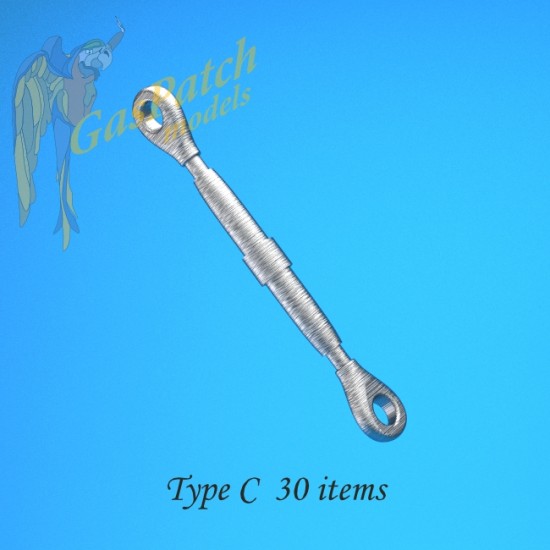 1/48 Metal Turnbuckles Type C (30pcs)