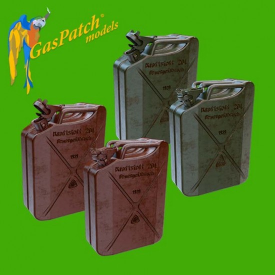 1/35 German Fuel Jerry Cans 1939 ABP & SCHWELM (12pcs)