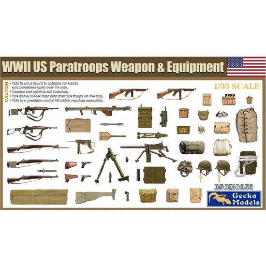 1/35 WWII US Paratroops Weapon & Equipment