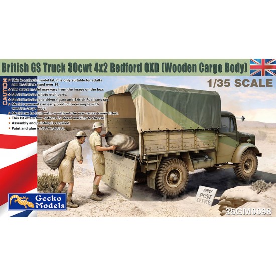 1/35 British GS Truck 30cwt 4x2 Bedford OXD (Wooden Cargo Body)