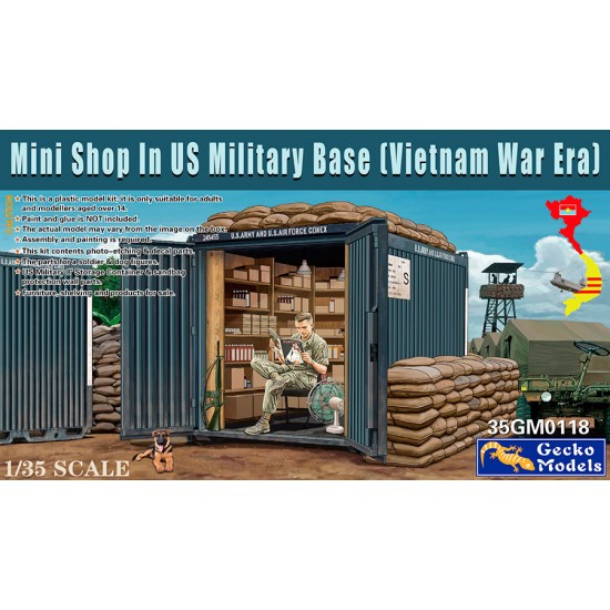 1/35 Vietnam War Mini Shop In US Military Base