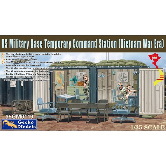 1/35 Vietnam War US Military Base Temporary Command Station