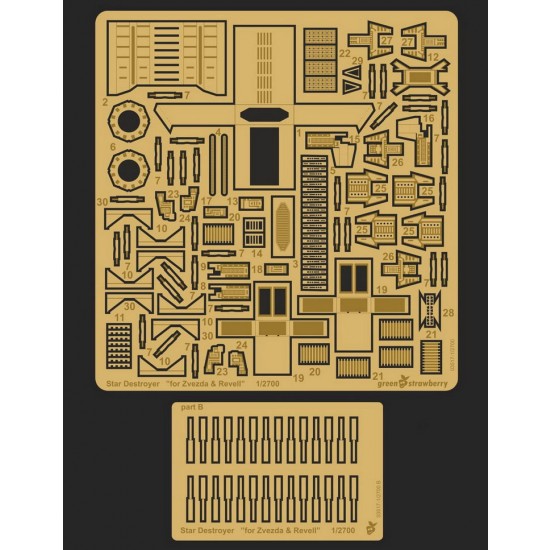 1/2700 Star Destroyer Detail Set for Zvezda/Revell kits [Star Wars]