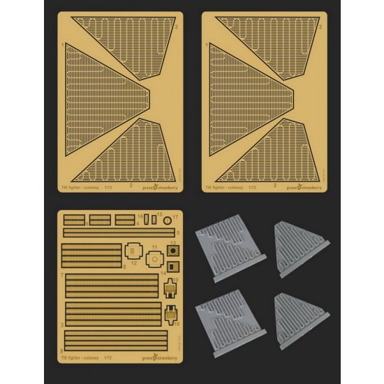 1/72 TIE Fighter Cutaway Detail Set for Bandai kit [Star Wars Trilogy]