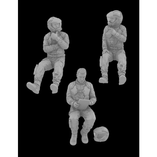 1/32 Colonial Pilots Raptor Crew (3 figures)