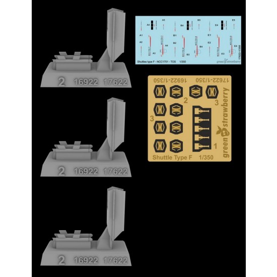 1/350 USS Enterprise NCC-1701 Shuttles Type F Full resin kit [Star Trek]