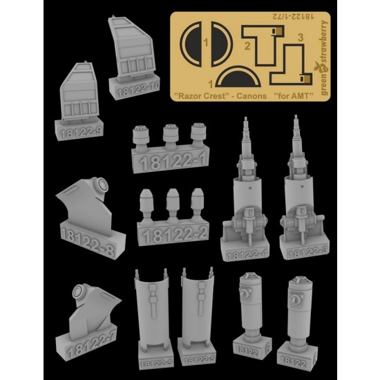 1/72 "Razor Crest" Canons for AMT kit [STAR WARS - Mandalorian]