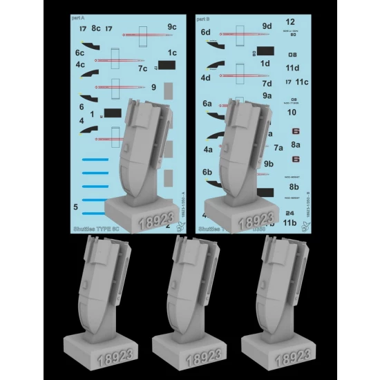 1/350 TYPE 6C Shuttles [Star Trek Generation]