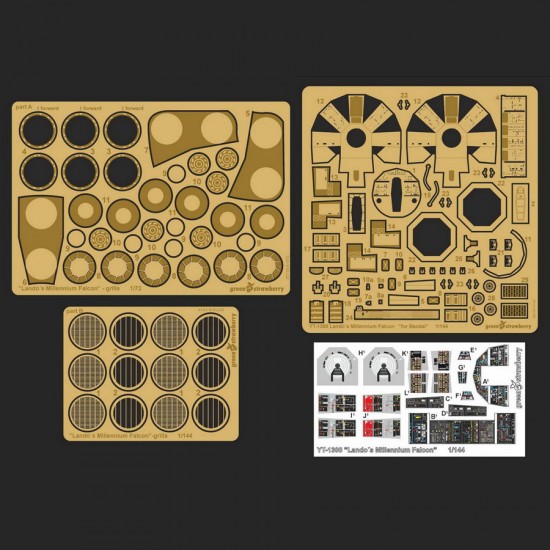 1/144 YT-1300 "Lando's Millennium Falcon" Super Detail Set for Bandai [Star Wars Solo]