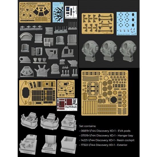 1/144 Discovery XD-1 (resin cockpit) Detail Set for Moebius kit [Fruit PACK]