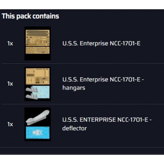 1/1400 USS Enterprise NCC-1701-E Super Detail set for AMT kit [FruitPACK]