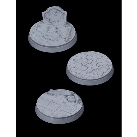 Wargaming - Resin Zombie Graveyard Bases 40mm (3pcs)