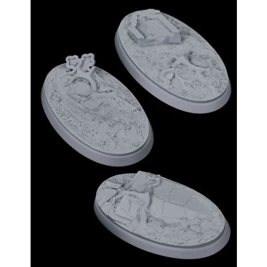 Wargaming - Resin Zombie Graveyard Bases 60mm (3pcs)