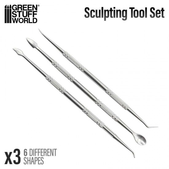 3x Double-headed Sculpting Tool